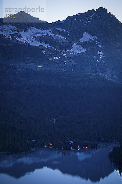 Hütte in der Nähe des O'hara-Sees  Banff-Nationalpark  Alberta  Kanada