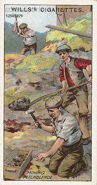 Pechblende im Bergbau  Cornwall  England  um 1916. Künstler: Unbekannt