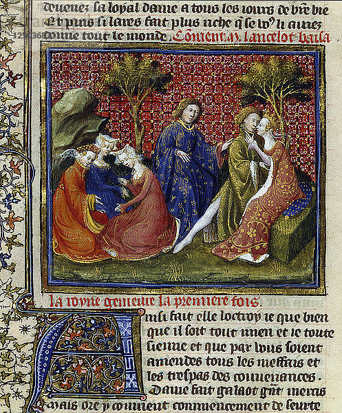 Szene aus Mort dArthur  14. Jahrhundert. Künstler: Unbekannt
