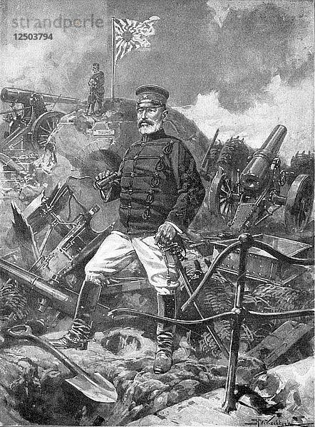 General Nogi  japanischer Befehlshaber  Russisch-Japanischer Krieg  1904-5. Künstler: Unbekannt