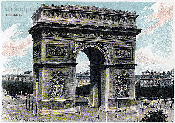 Arc de Triomphe  Paris  um 1900. Künstler: Unbekannt