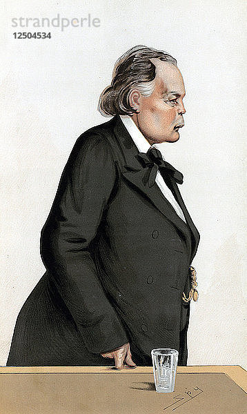 Charles Bradlaugh (1833-1891) Britischer Freidenker und Sozialreformer. Künstler: Spion