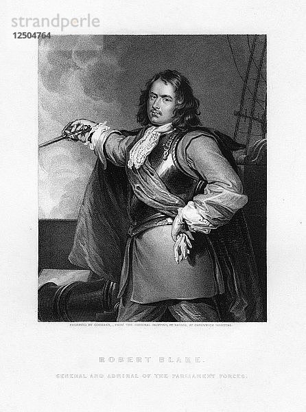 Robert Blake  englischer Admiral  (1836). Künstler: Cochran