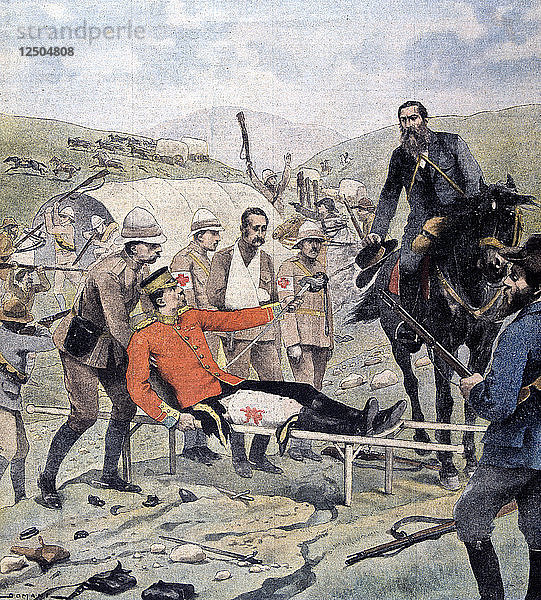 General Methuen kapituliert vor de la Rey  2. Burenkrieg  7. März 1902. Künstler: Anon