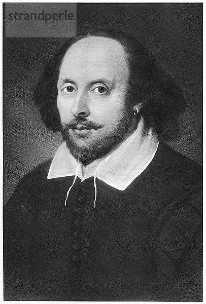 William Shakespeare  englischer Dramatiker  (19. Jahrhundert). Künstler: Unbekannt