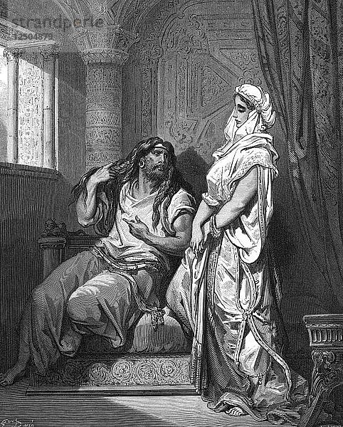 Samson und Delilah  1866. Künstler: Gustave Doré