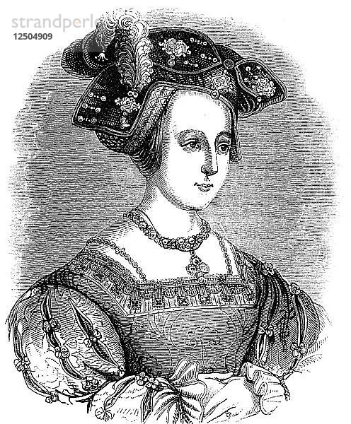 Anne Boleyn (ca. 1504-1536)  zweite Frau von Heinrich VIII. von England  um 1880. Künstler: Unbekannt