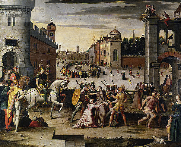 Verhaftung und Hinrichtung von Thomas More  Kanzler von Heinrich VIII. von England (1541-1599). Künstler: Antoine Caron
