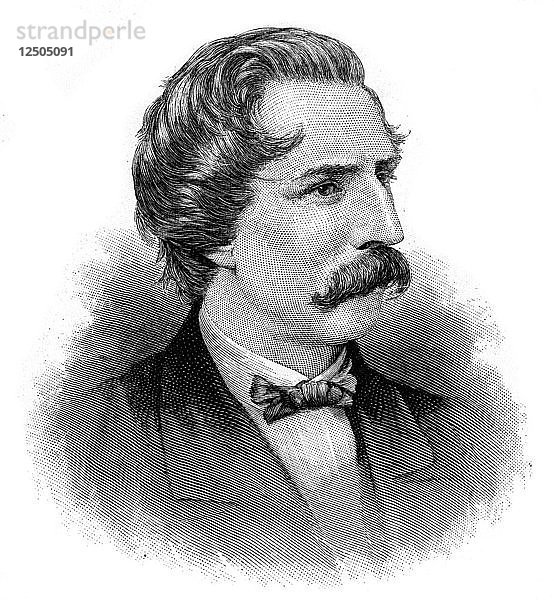 Artemus Ward  amerikanischer Humorist und Schriftsteller  um 1880. Künstler: Anon
