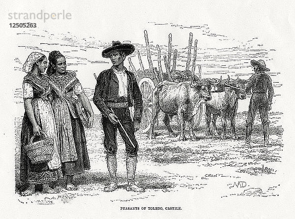 Bauern von Toledo  Kastilien-La Mancha  Spanien  1879. Künstler: Unbekannt