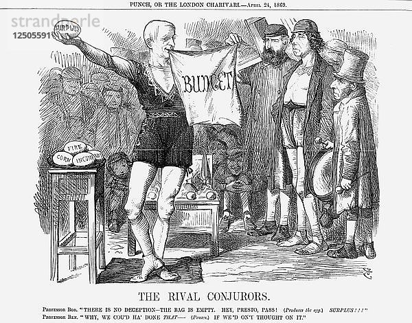 Die rivalisierenden Geschworenen  1869. Künstler: John Tenniel