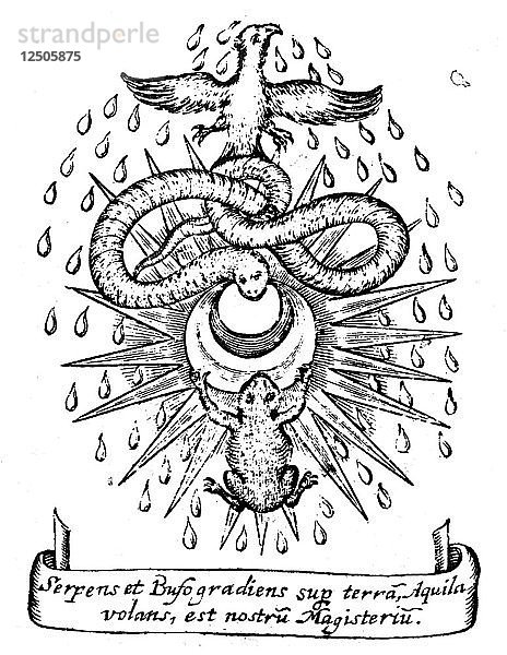 Alchemistische Symbolik  1652. Künstler: Unbekannt