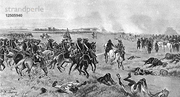 Die Schlacht von Malplaquet  11. September 1709  (1910). Künstler: Unbekannt