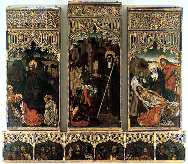 Triptychon der Santa Clara  1486. Künstler: Mestre Hilarius