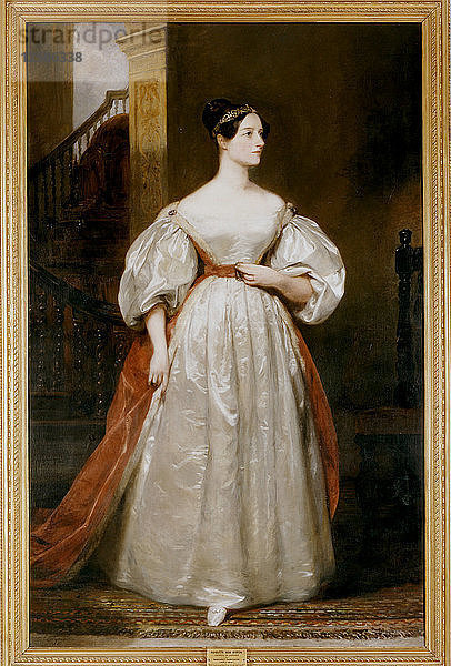 Gräfin Augusta Ada Lovelace (1815-1852)  englische Mathematikerin und Schriftstellerin. Künstlerin: Margaret Carpenter.