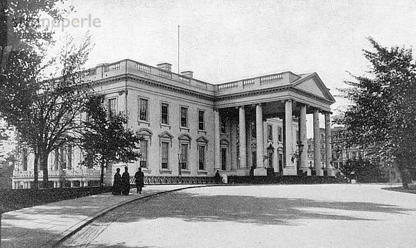 Weißes Haus  Washington  Vereinigte Staaten  1901. Künstler: Unbekannt