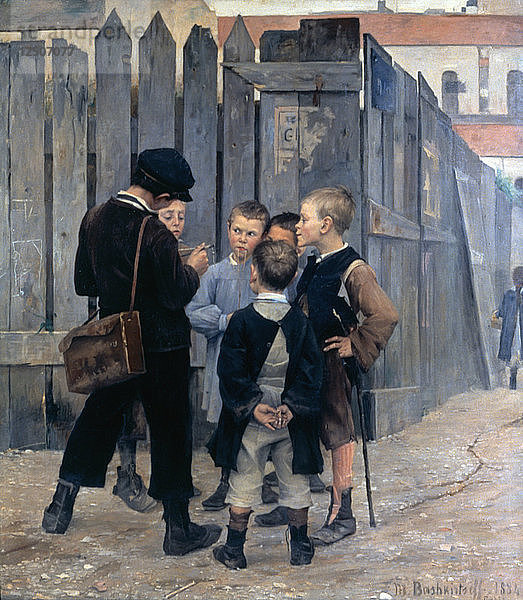 Das Treffen  1884. Künstlerin: Maria Konstantinowka Baschkirzew