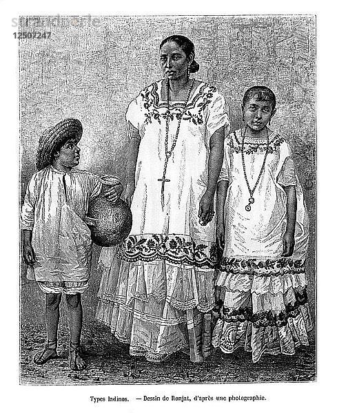 Latino-Typen  19. Jahrhundert. Künstler: E. Ronjat