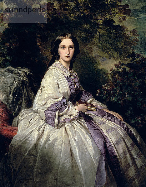 Porträt der Gräfin Alexander Nikolaevitch Lamsdorff  1859. Künstler: Franz Xaver Winterhalter