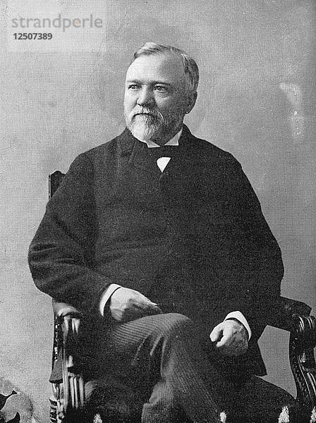 Andrew Carnegie (1835-1918)  schottisch-amerikanischer Industrieller und Philanthrop  1870er Jahre. Künstler: Matthew Brady