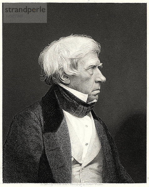 Lord Brougham  19. Jahrhundert. Künstler: William Holl
