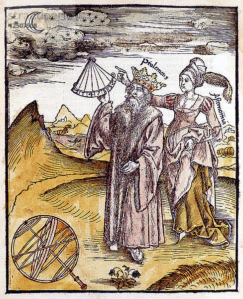 Ptolemäus  griechischer Astronom und Geograph aus Alexandria  1508. Künstler: Unbekannt