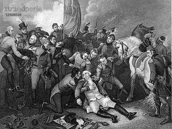 Schlacht in der Bucht von Aboukir  Ägypten  21. März 1801. Künstler: Unbekannt