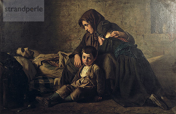 Gemälde  Titel unbekannt  Mitte 19. Jahrhundert. Künstler: Jean Pierre Alexandre Antigna