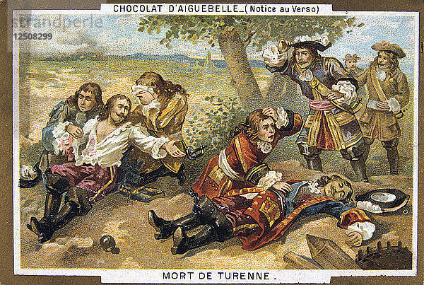 Tod von Marschall Turenne  1675  (19. Jahrhundert). Künstler: Unbekannt