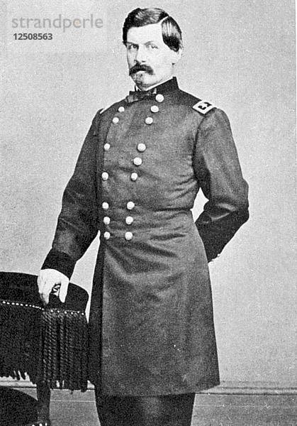 George Brinton McClellan  amerikanischer Soldat  1861. Künstler: Unbekannt