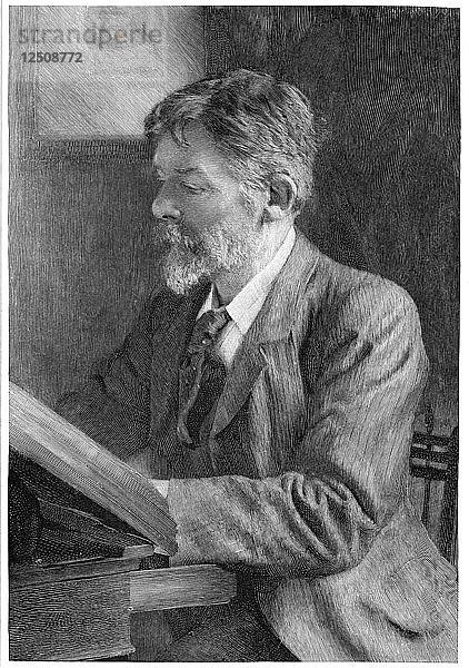 George Du Maurier  britischer Schriftsteller und Künstler  um 1890. Künstler: Unbekannt