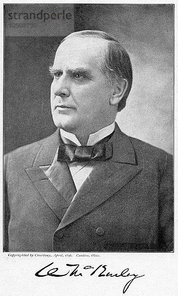 William McKinley  25. Präsident der Vereinigten Staaten  1896. Künstler: Unbekannt
