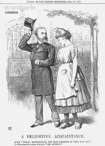 Eine reizende Bekanntschaft  1878. Künstler: Joseph Swain