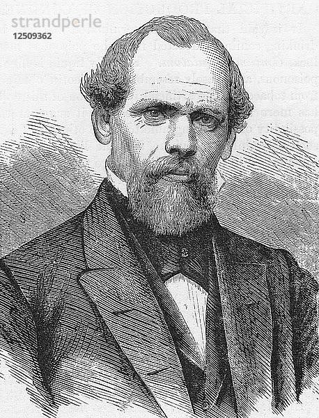 John Augustus Roebling  amerikanischer Bauingenieur  1874. Künstler: Unbekannt