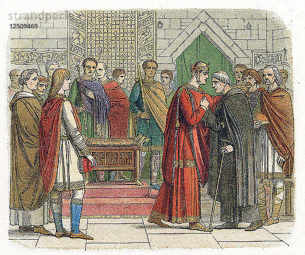 Wilhelm I.  der Eroberer  König von England  um 1067 (19. Jahrhundert). Künstler: Unbekannt