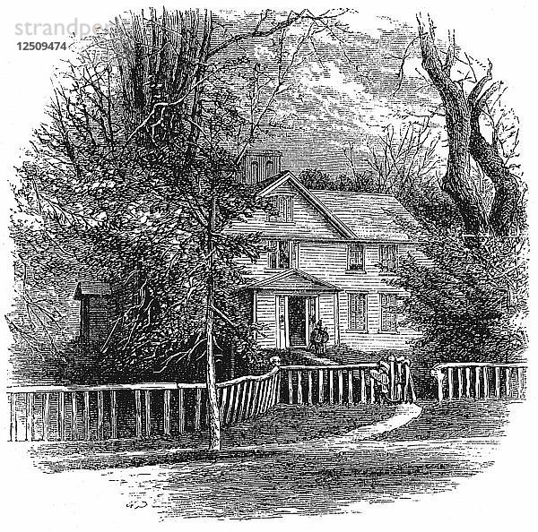 Das Haus von Amos Benson Alcott (1799-1888)  Concord  Massachusetts  1875. Künstler: Unbekannt