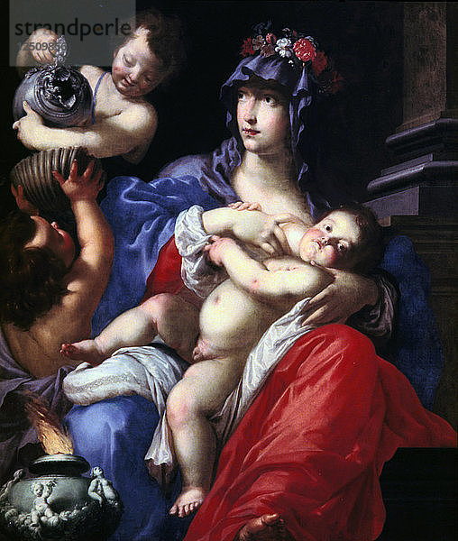 Wohltätigkeit  17. Jahrhundert. Künstler: Cesare Dandini