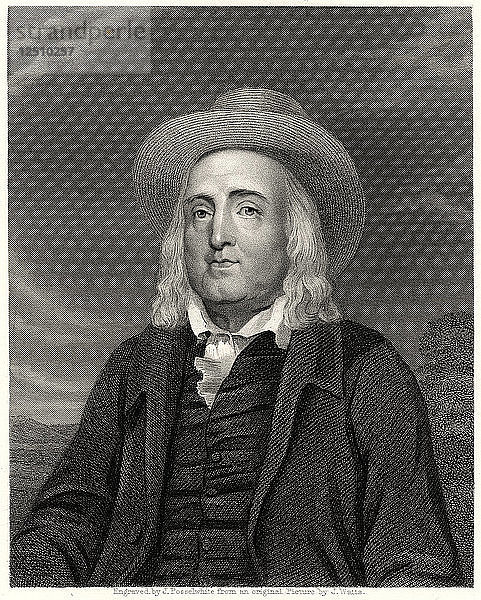 Jeremy Bentham  19. Jahrhundert. Künstler: James Posselwhite