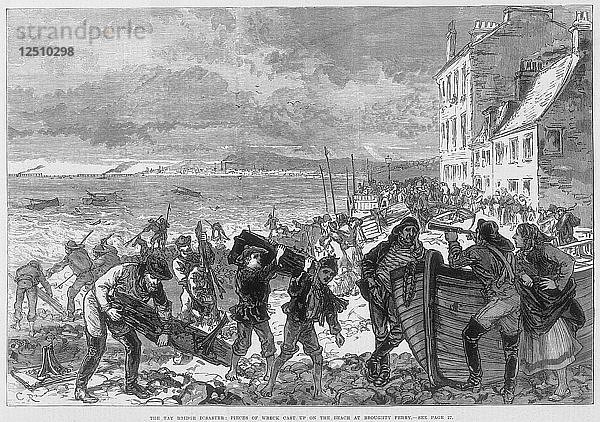 Tay Bridge Katastrophe  Schottland  28. Dezember 1879. Künstler: CR