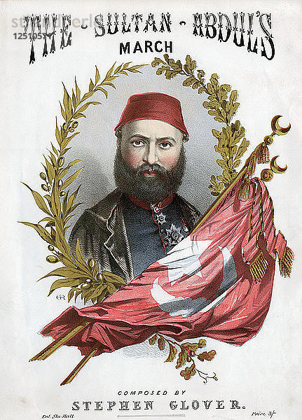 Abd-ul-Aziz (1830-1876)  Sultan der Türkei ab 1861  um 1871. Künstler: Unbekannt