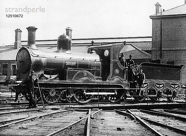 Midlands and Great Western Railway (Irland) 2-4-0-Lokomotive Rob Roy  1873. Künstler: Unbekannt