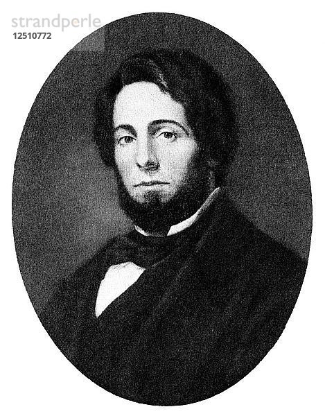 Herman Melville  amerikanischer Schriftsteller  19. Jahrhundert. Künstler: Unbekannt
