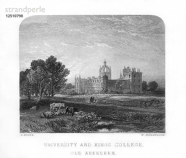 Universität und Kings College  Old Aberdeen  1870  Künstler: W Richardson