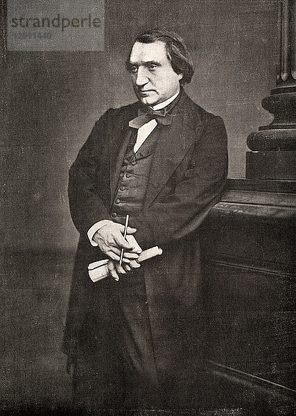 Ernest Renan  französischer Philosoph und Schriftsteller  19. Jahrhundert. Künstler: Antoine-Samuel Adam-Salomon