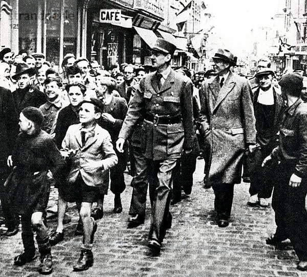 2. Weltkrieg: Befreiung Frankreichs  1944. Künstler: Anon