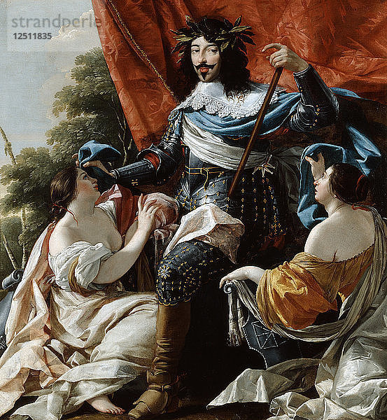 Ludwig XIII.  17. Jahrhundert. Künstler: Simon Vouet