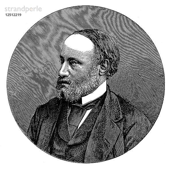 James Prescott Joule  englischer Physiker  1876. Künstler: Unbekannt