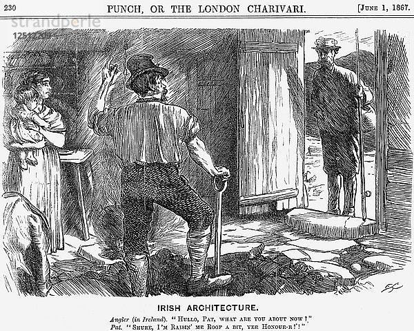 Irische Architektur  1867. Künstler: Charles Samuel Keene