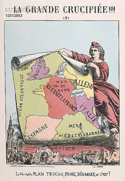 Allegorie auf das republikanische Frankreich  1871. Künstler: E Courtaux