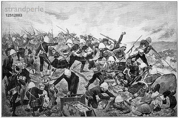 Schlacht am Majuba-Hügel  1. Burenkrieg  26.-27. Februar 1881. Künstler: Richard Caton Woodville II